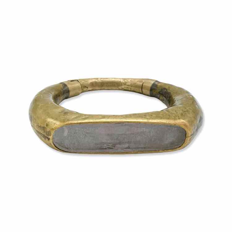 ELUP4 (Parts of Four) — Roman Bracelet gold-tone with gray stone