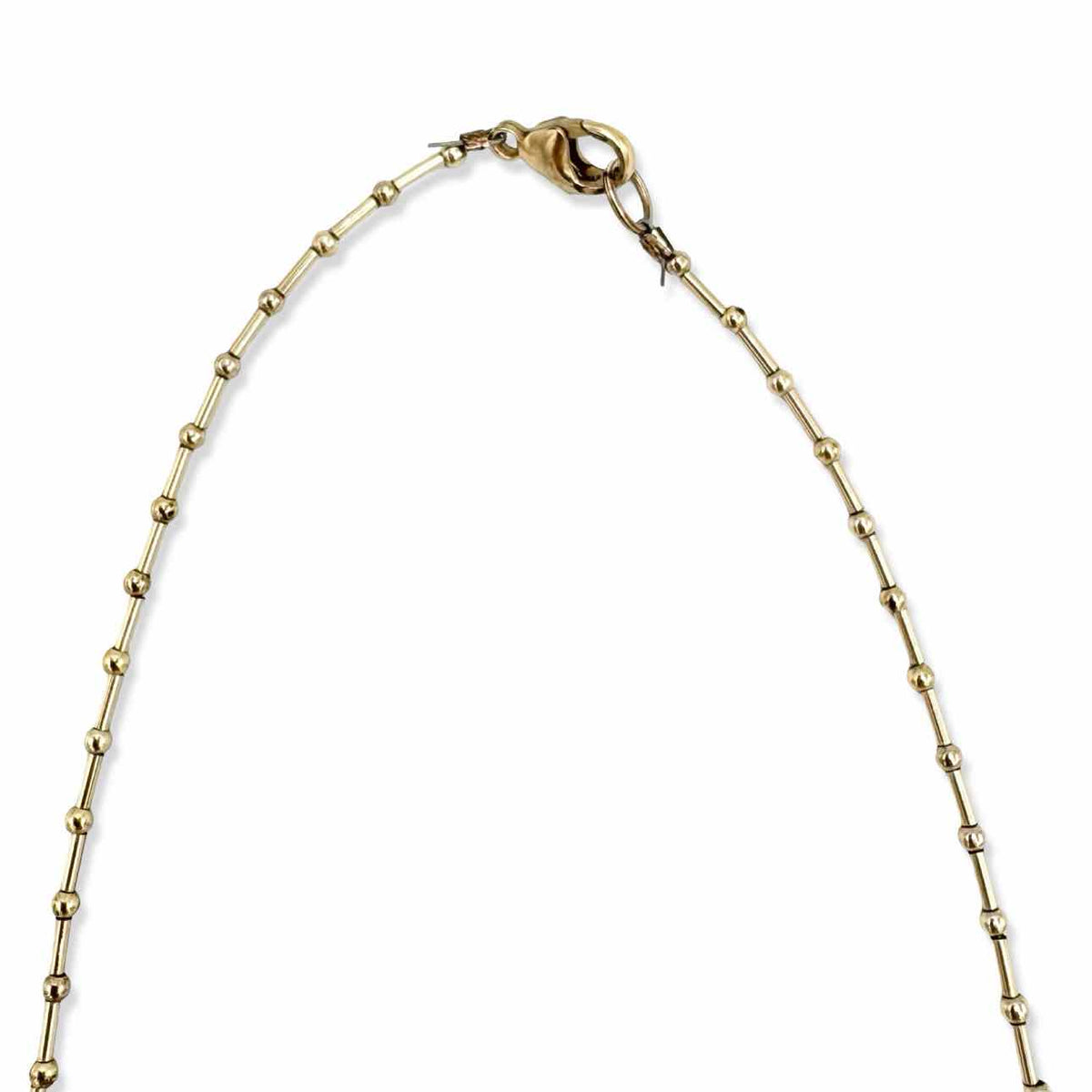 Gold fill bead necklace with citrines