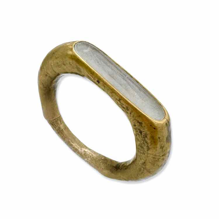 ELUP4 (Parts of Four) — Roman Bracelet gold-tone with gray stone