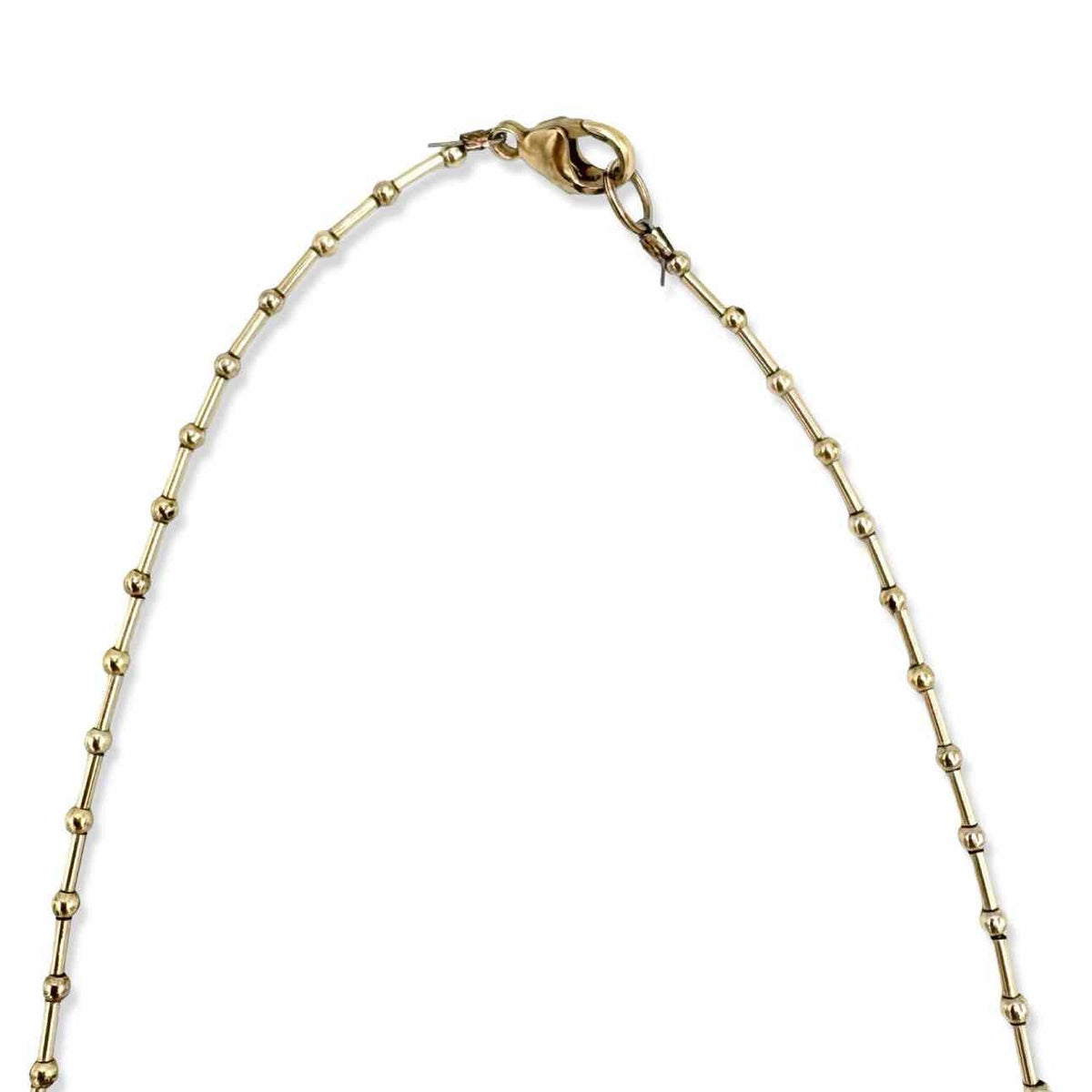 Gold fill bead necklace with citrines - Double Exposure Boutique