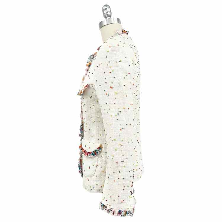 Ungaro White with Multi-Color dots Jacket
