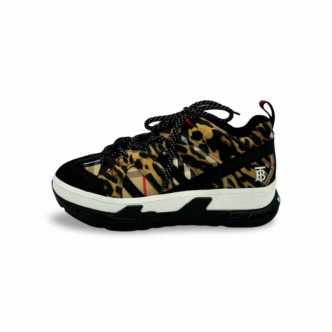 Burberry Leapard and union print sneaker
