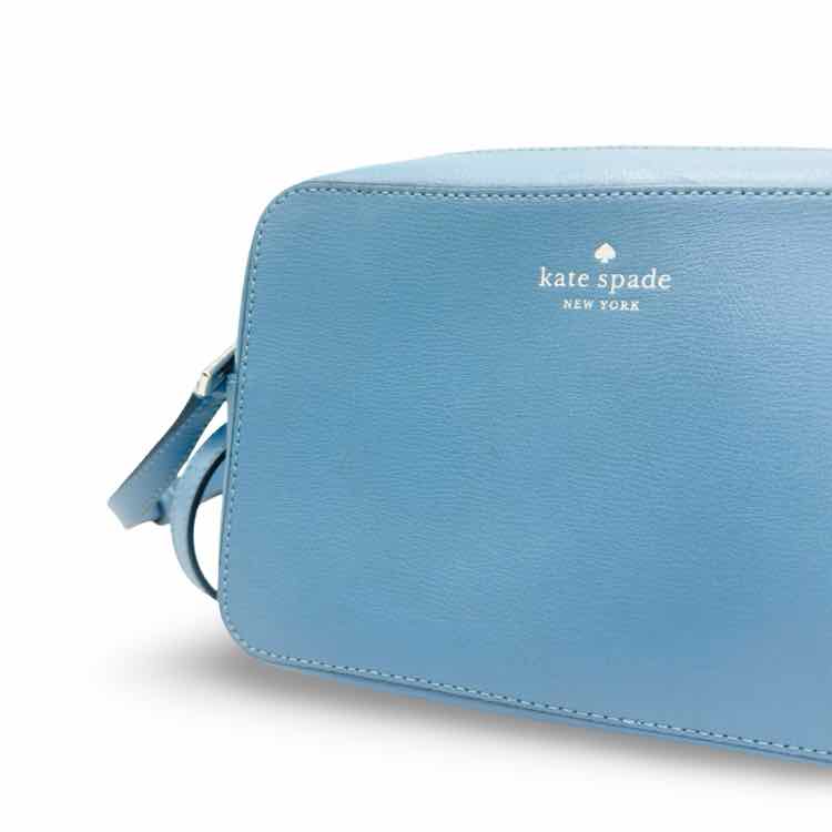 Kate Spade Harper Leather Camera Bag Top Zip Crossbody  incNiagara Blue
