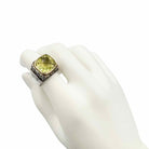 18K white gold &amp; peridot ring - Double Exposure Boutique