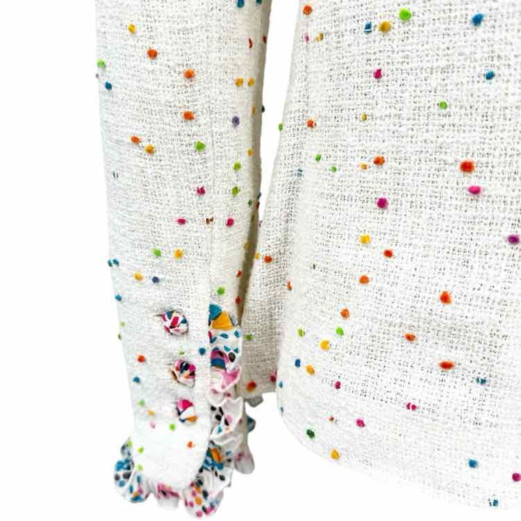 Ungaro White with Multi-Color dots Jacket
