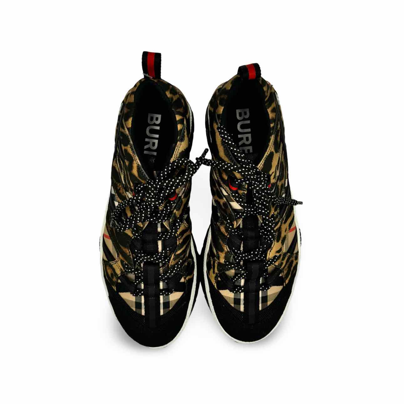 Burberry Leapard and union print sneaker
