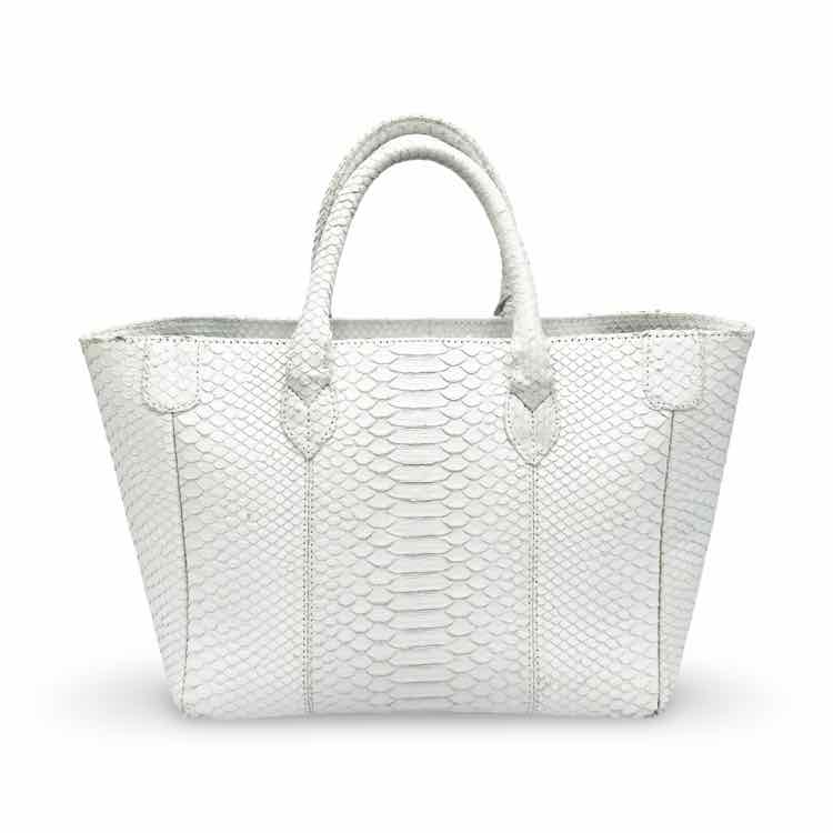 Mackie Tote White Taxidermy Handbag

