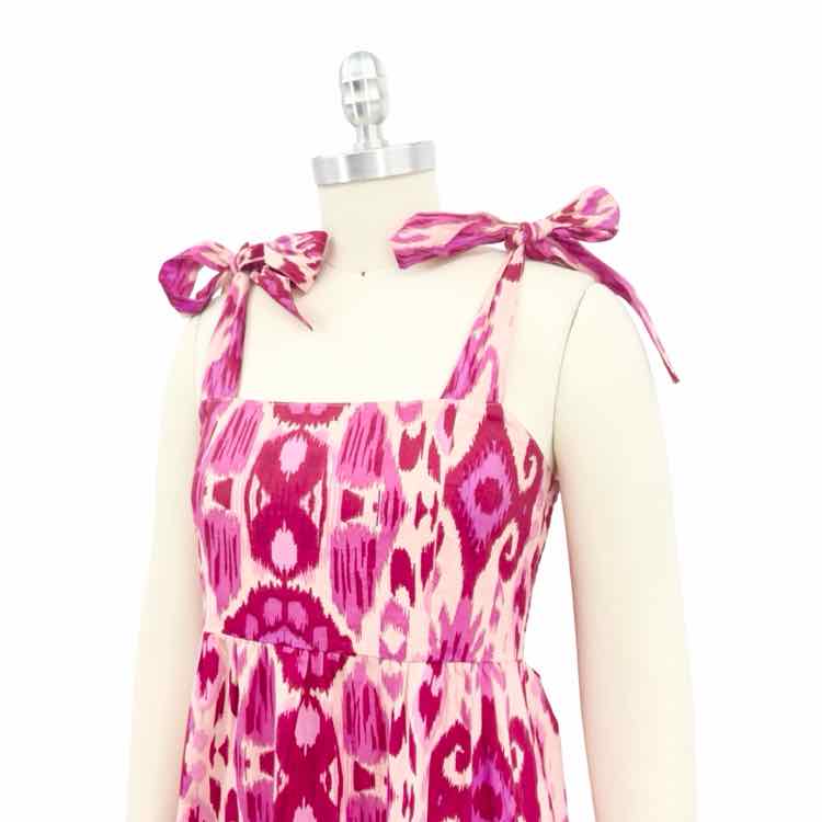 Aspiga Pink Red Peach Pattern Dress
