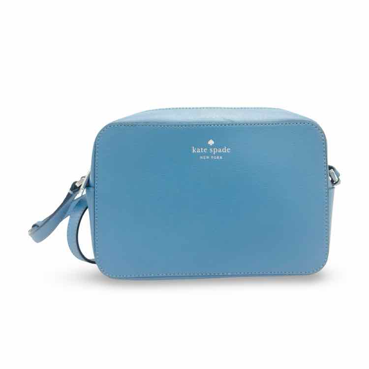 Kate Spade Harper Leather Camera Bag Top Zip Crossbody  incNiagara Blue

