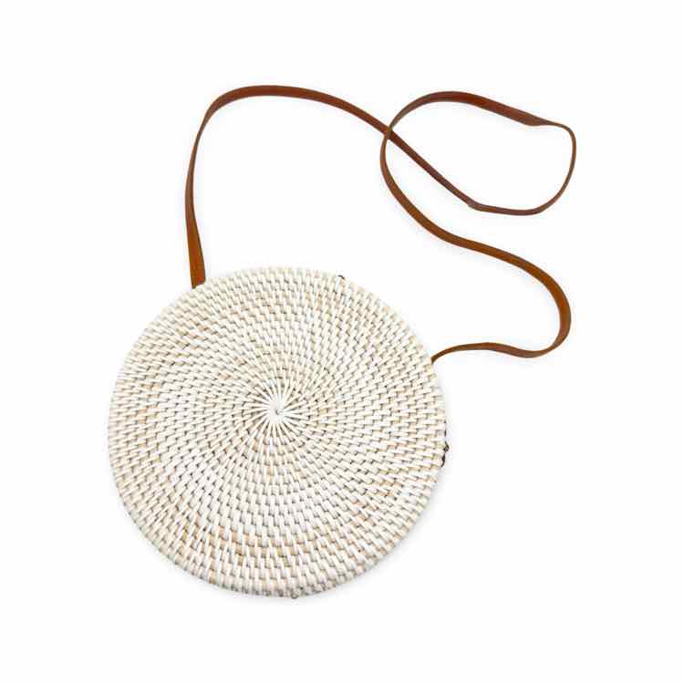 White woven Handbag
