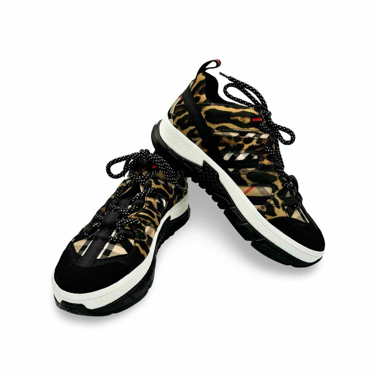 Burberry Leapard and union print sneaker
