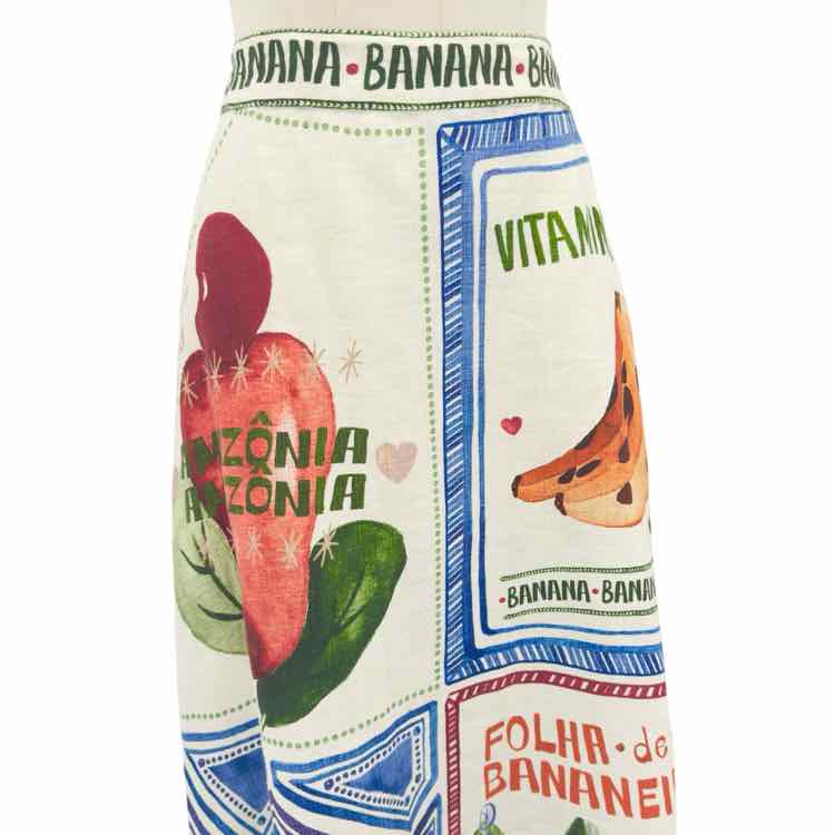 Farm Rio Multi Color Fruit Skirt
