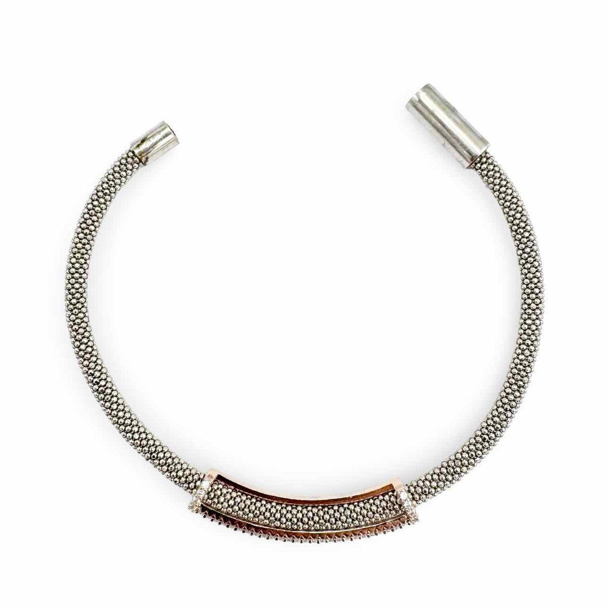 Dyadema Flexible Cable Bracelet with Rhinestones
