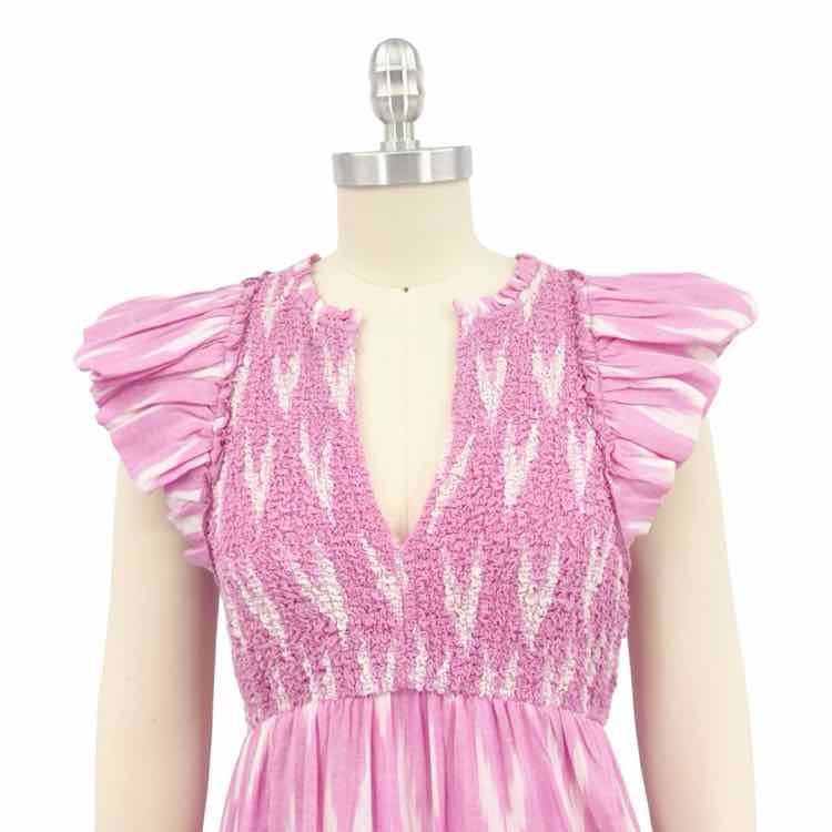 New Saylor Pink White Pattern Dress
