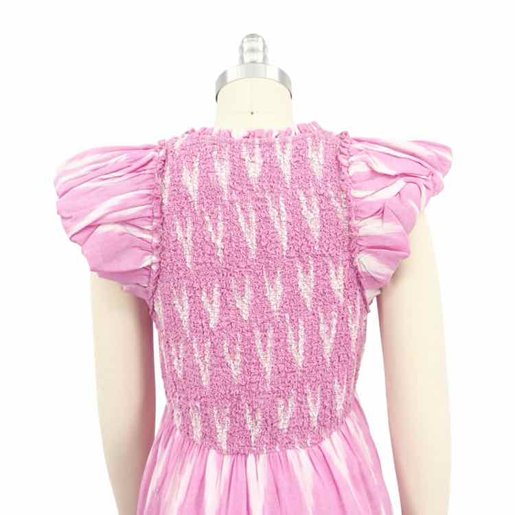 New Saylor Pink White Pattern Dress
