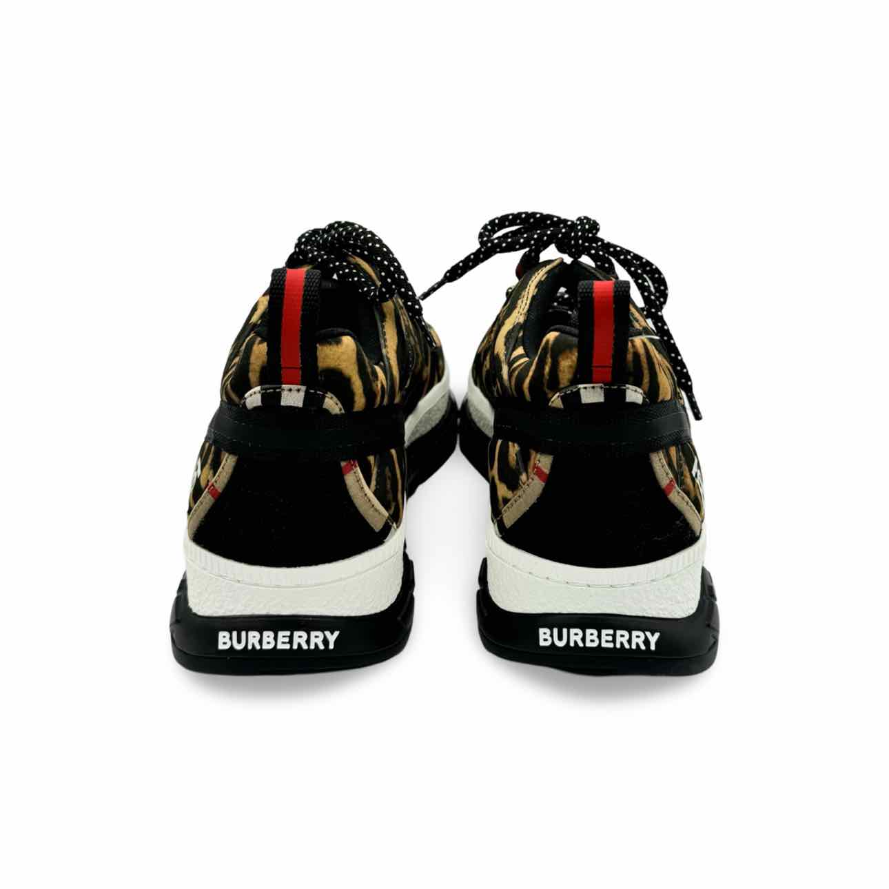 Burberry Leapard and union print sneaker
