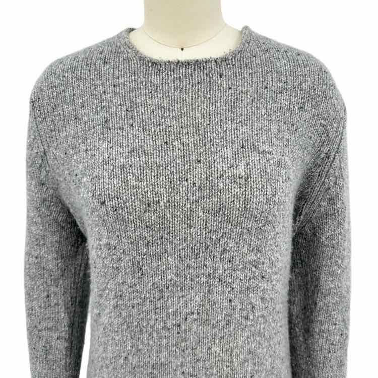 Vince Cashmere Tunic Crew Clean Trim Sweater
