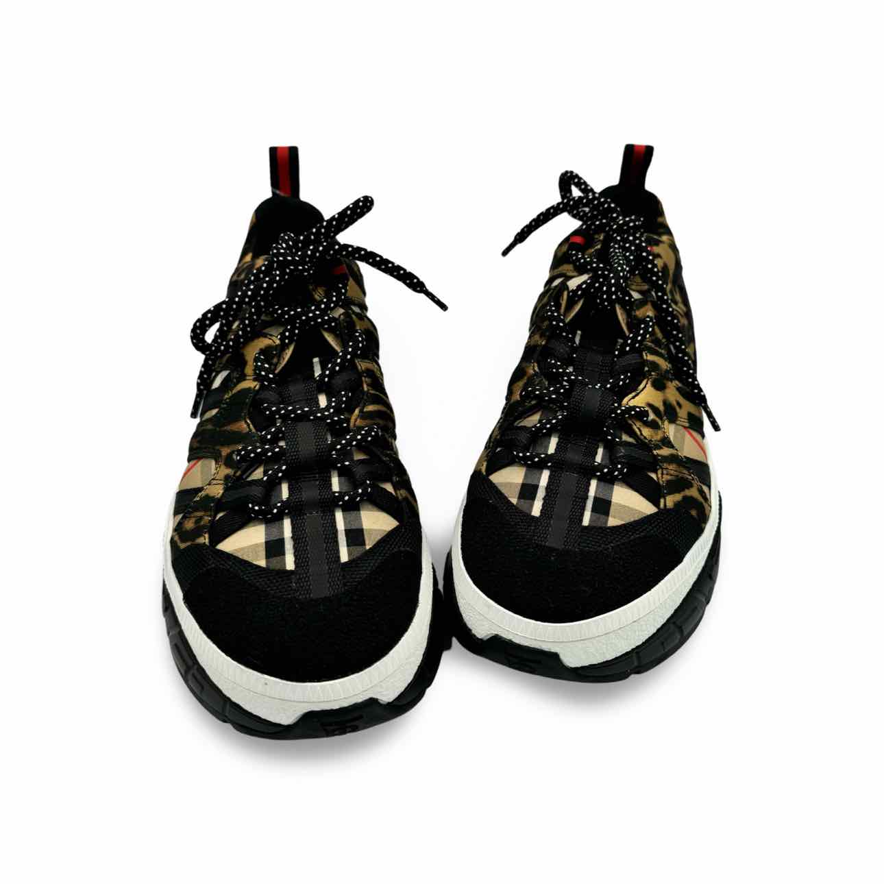 Burberry Leapard and union print sneaker
