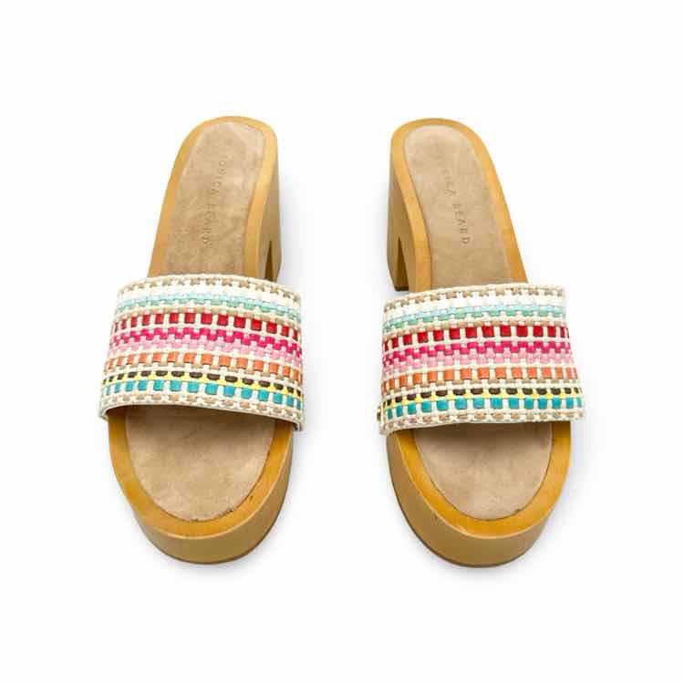 Veronica Beard Hannalee Multi Color Woven Clog Sandal
