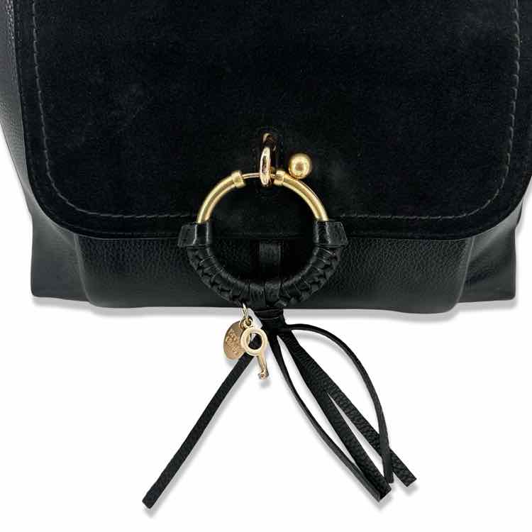 See by Chloe black suede and leather
