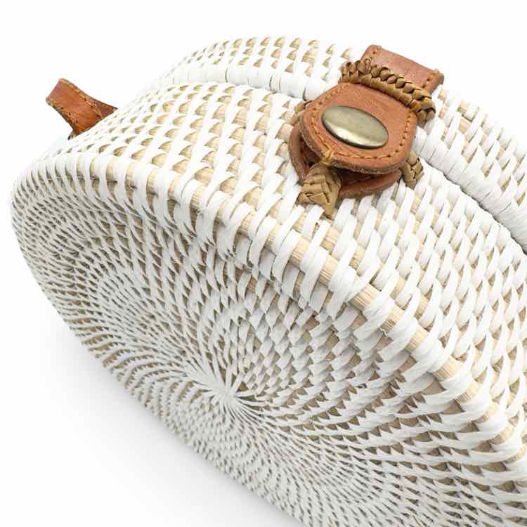 White woven Handbag
