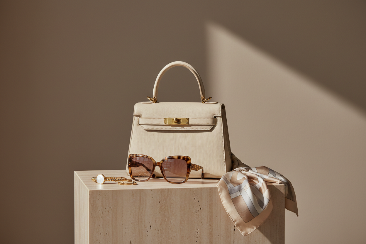 Luxury designer handbag and accessories - landscape
