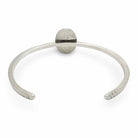 Silver bangle bracelet with kyanite - Double Exposure Boutique