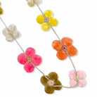 Sophie Digard Fiore Multicolour Fabric-Flower Necklace - Double Exposure Boutique