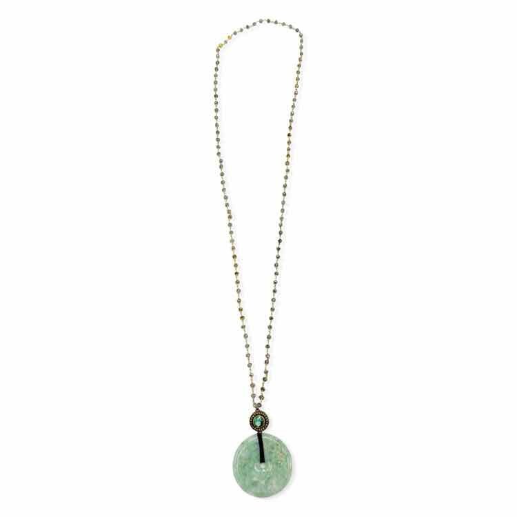 Stone pendant necklace - Double Exposure Boutique
