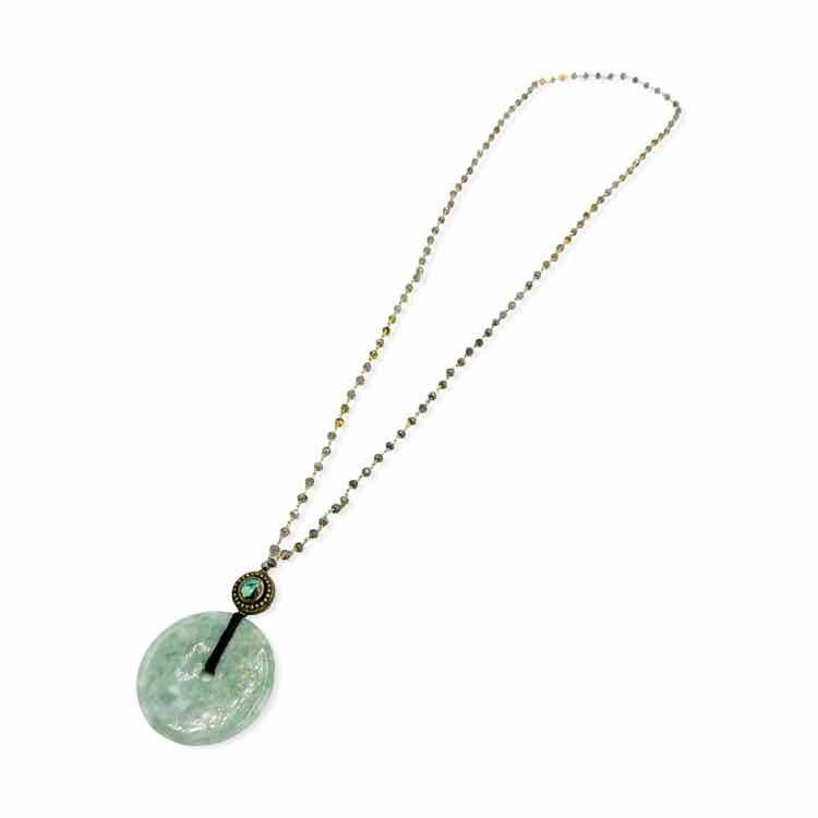 Stone pendant necklace - Double Exposure Boutique
